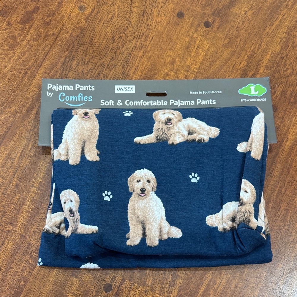 NWT Comfies Unisex Goldendoodle Dog Print Pajama Pants